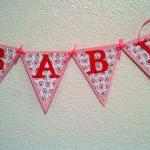 BABY Banner - Pink Monkey