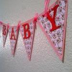 BABY Banner - Pink Monkey