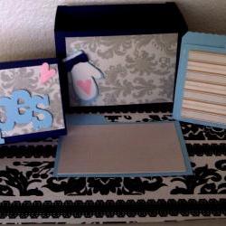 Recipe Box Set - Damask Design
