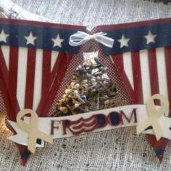 FREEDOM Americana Flag Banner